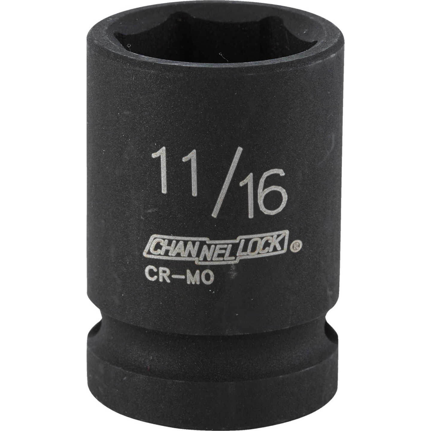 Channellock 1/2 In. Drive 11/16 In. 6-Point Shallow Standard Impact Socket Image 1