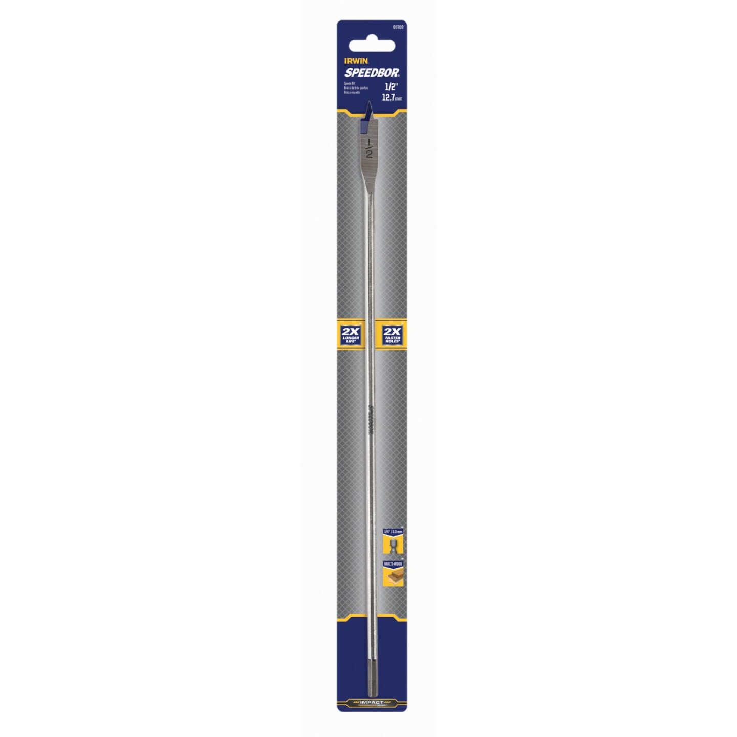 Irwin Speedbor 1/2 In. x 16 In. Spade Bit Image 2