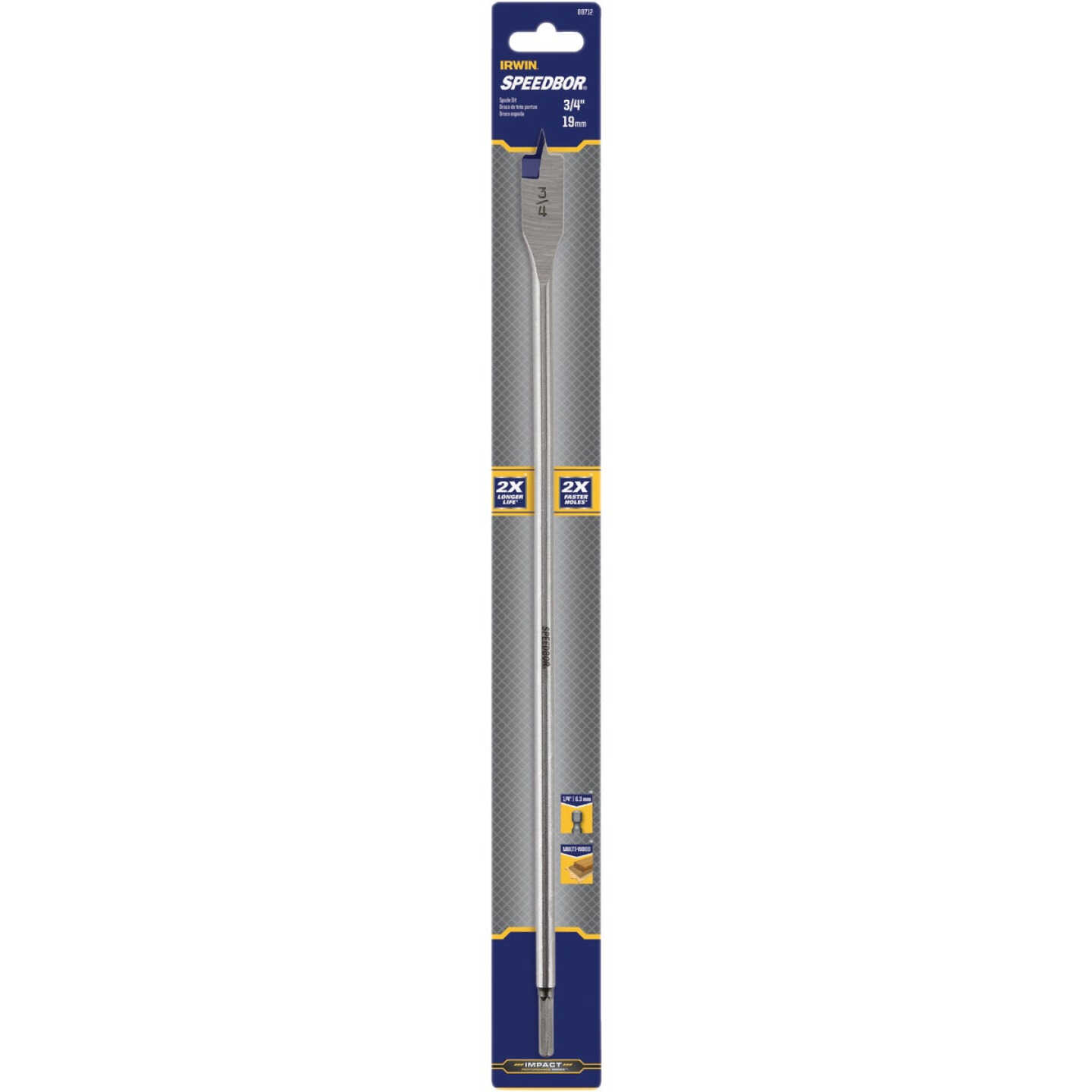 Irwin Speedbor 3/4 In. x 16 In. Spade Bit Image 6