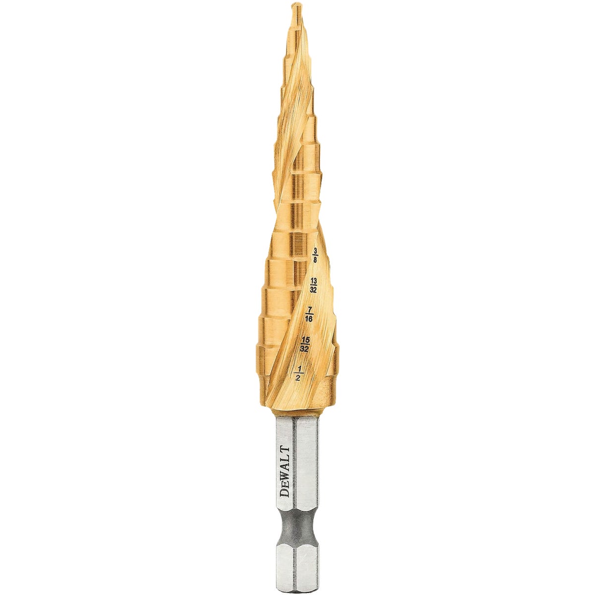 DEWALT 1/8 In. - 1/2 In. Impact Ready Step Drill Bit Image 2