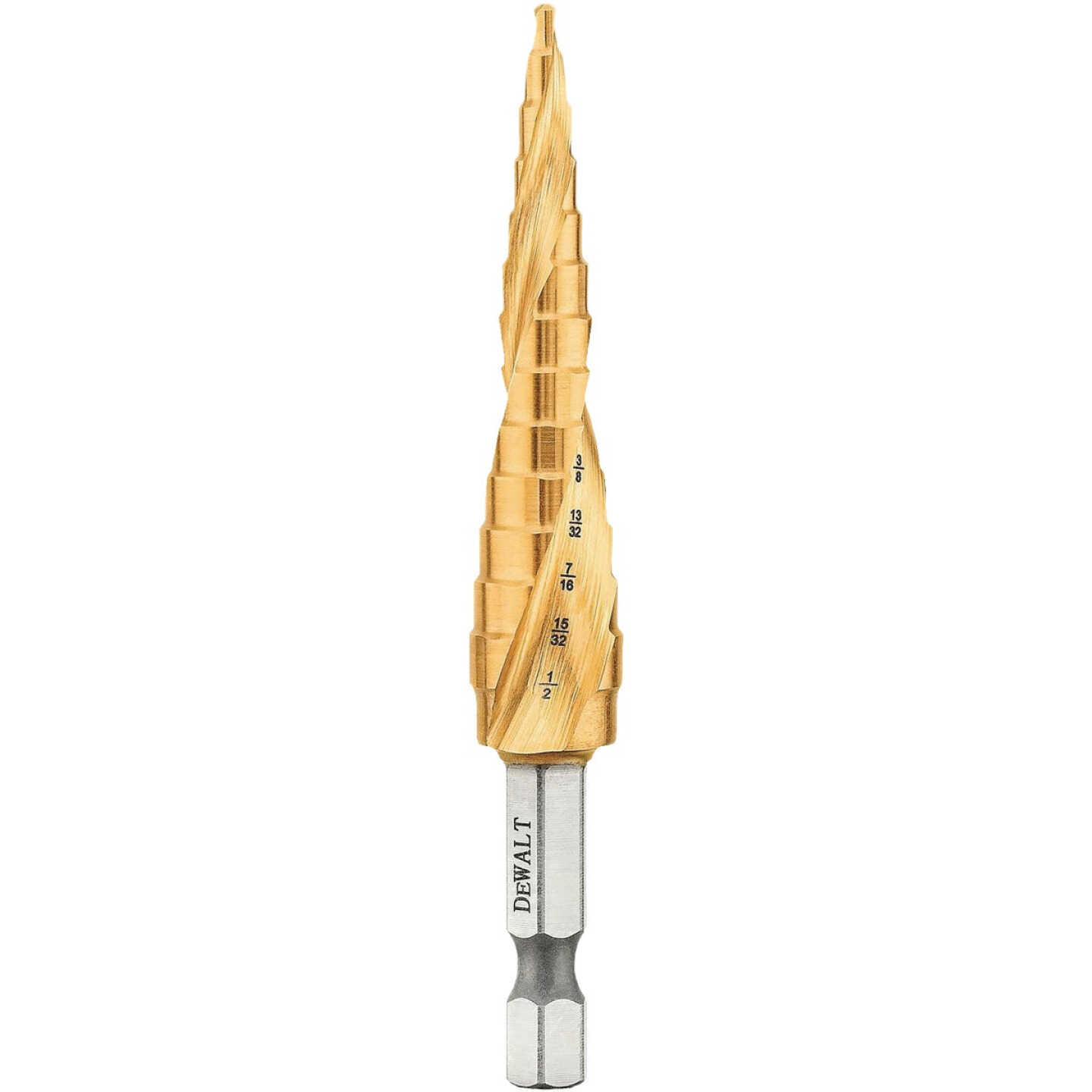 DEWALT 1/8 In. - 1/2 In. Impact Ready Step Drill Bit Image 2