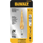 DEWALT 1/8 In. - 1/2 In. Impact Ready Step Drill Bit Image 1