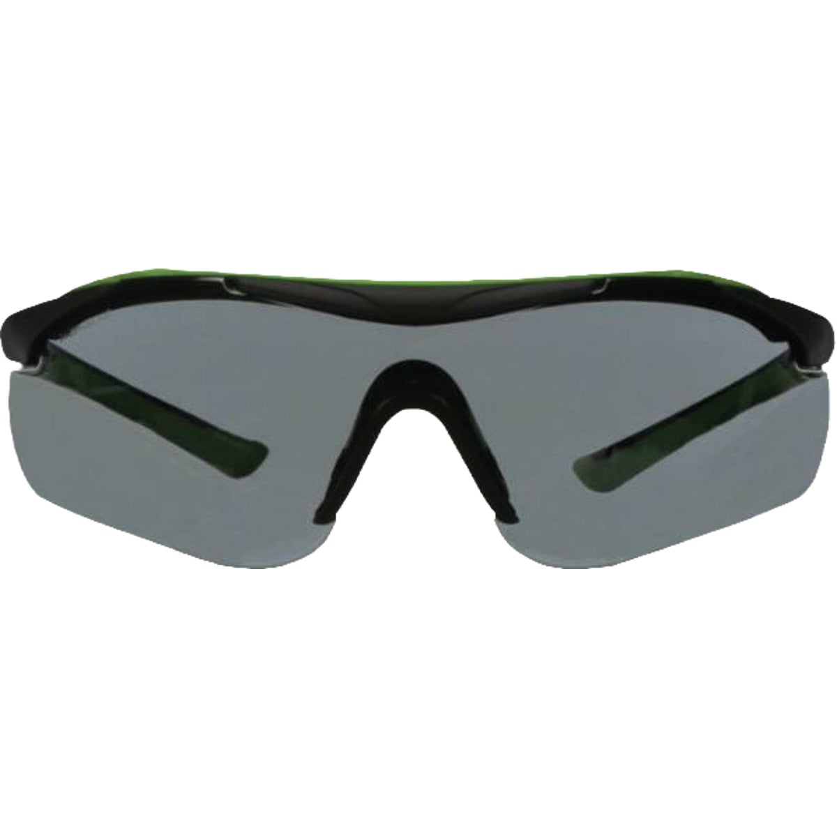 3M Black/Green Frame Brow Guard Safety Glasses with Gray Lenses Image 5