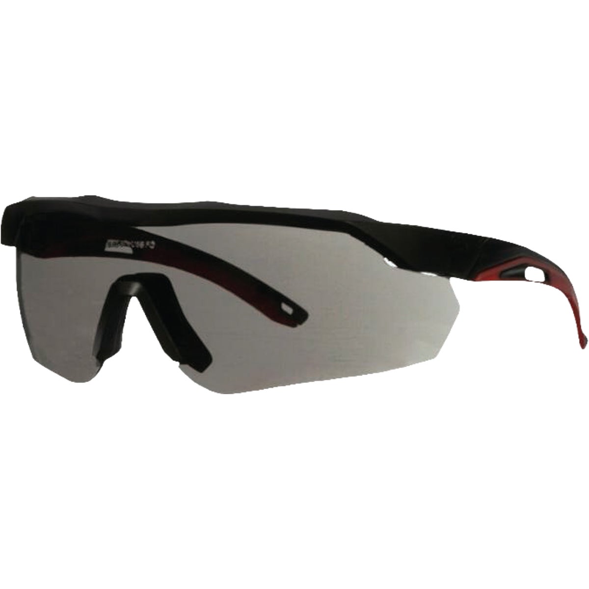 3M Black/Green Frame Brow Guard Safety Glasses with Gray Lenses Image 3