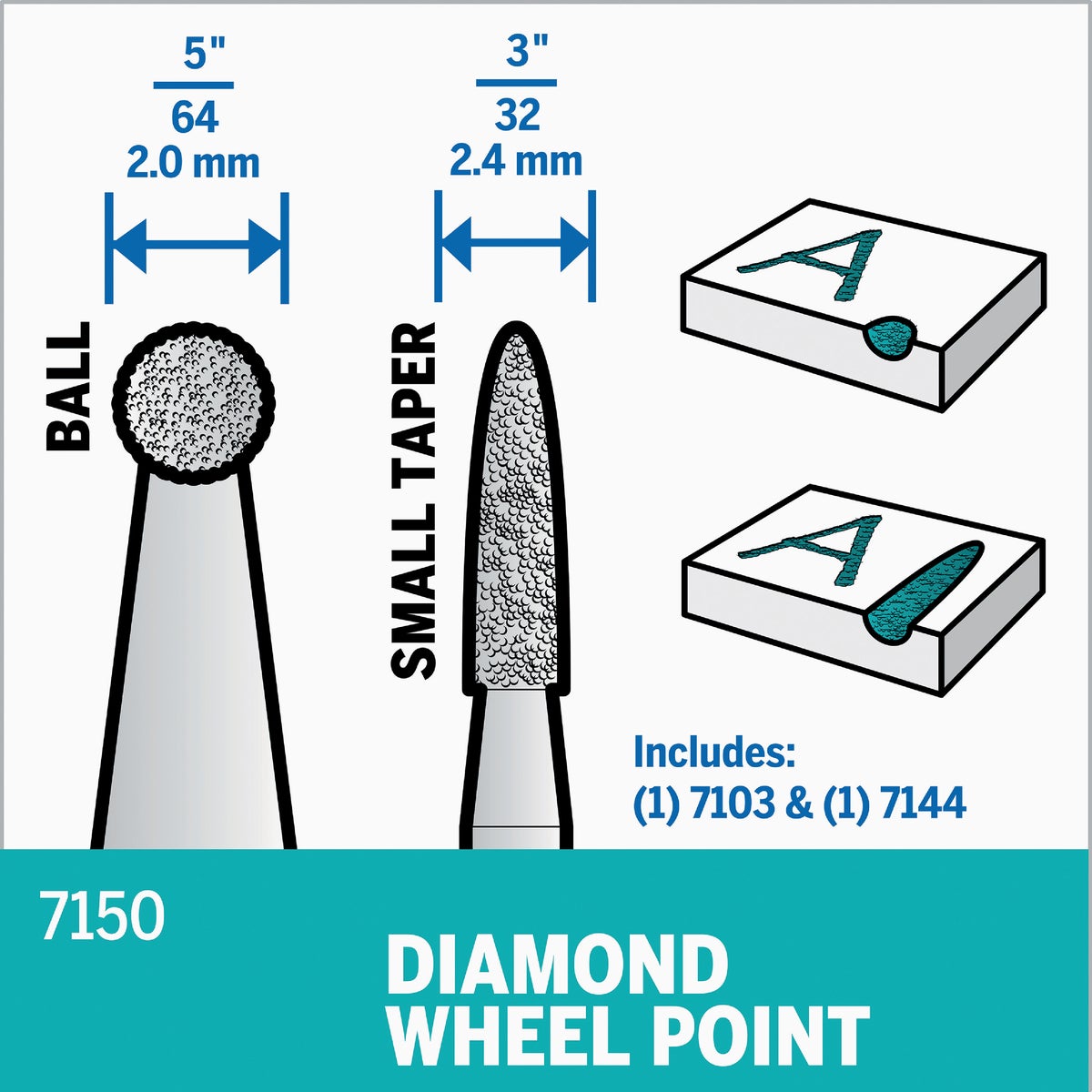 Dremel Diamond Point Engraving Set (2-Piece) Image 2