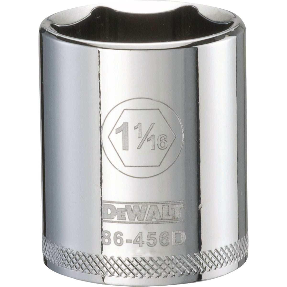 DEWALT 1/2 In. Drive 1-1/16 In. 6-Point Deep Standard Socket Image 1