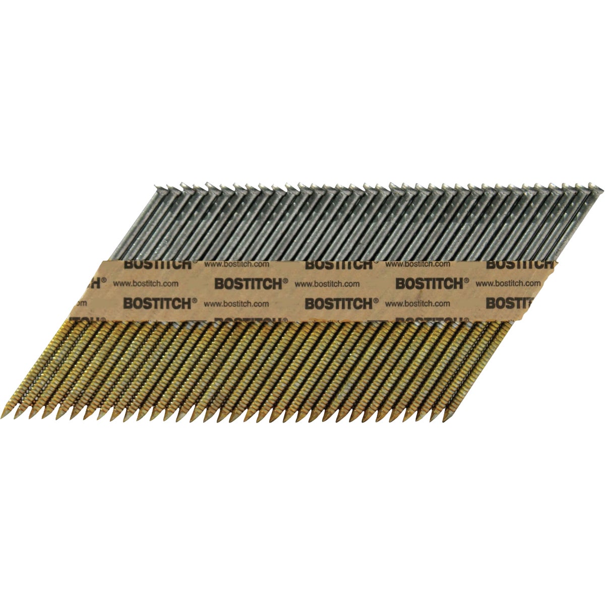 Bostitch 2-3/8 In. x 0.113 In. 33 Deg. Paper Tape Ring Shank Brite Collated Stick Framing Nails (5000-Count) Image 1