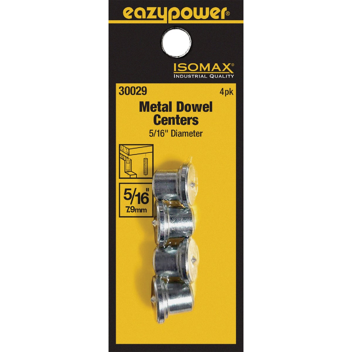 Eazypower Corporation 5/16 In. Steel Plated Dowel Center (4-Pack)