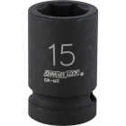 Channellock 1/2 In. Drive 15 mm 6-Point Shallow Metric Impact Socket Image 1