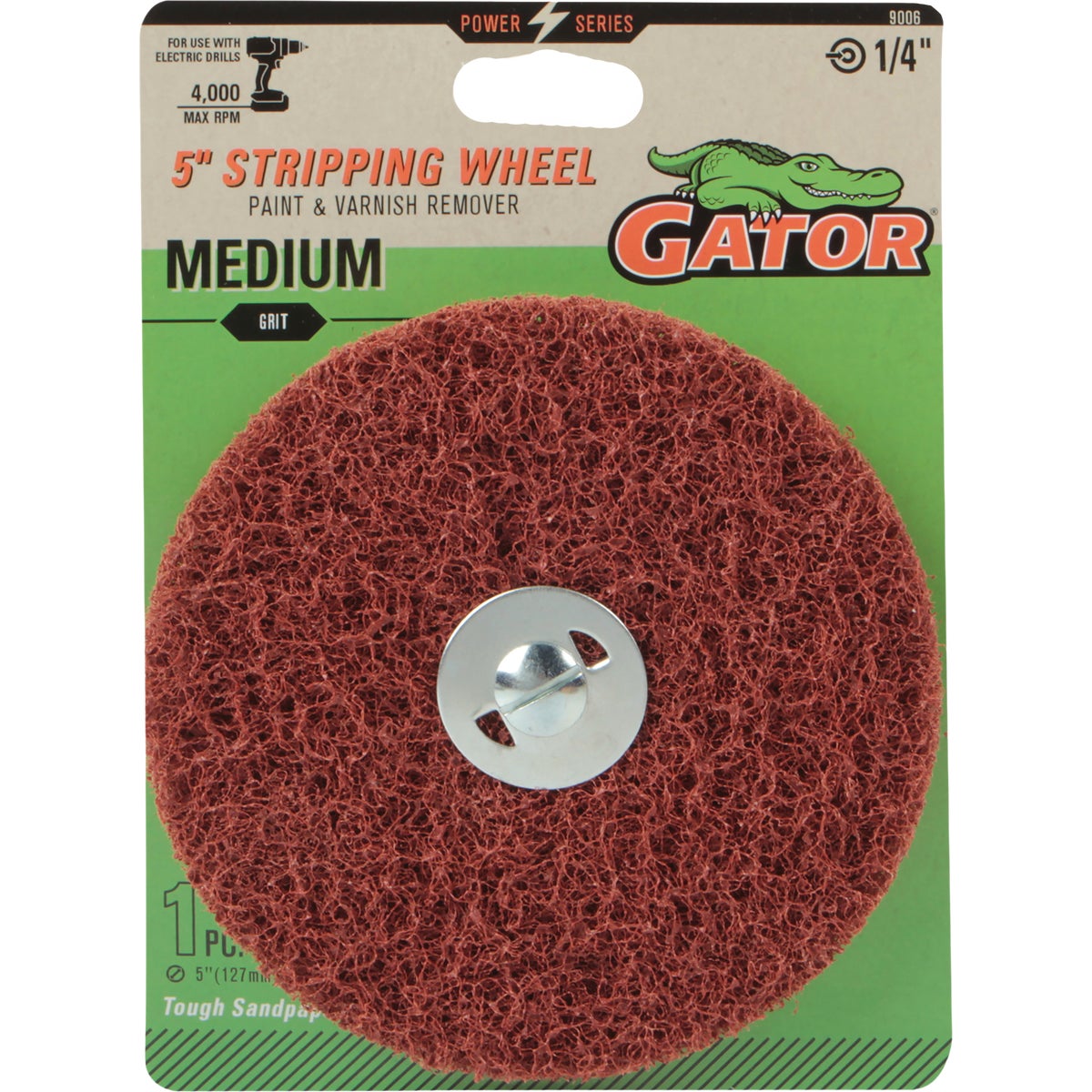 Gator 5 In. Medium Grit Drill-Mount Stripping Wheel