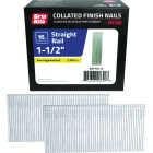 Grip-Rite 1-1/2 In. 16 ga Electrogalvanized Straight Collated Finishing Nail (2500-Count) Image 1