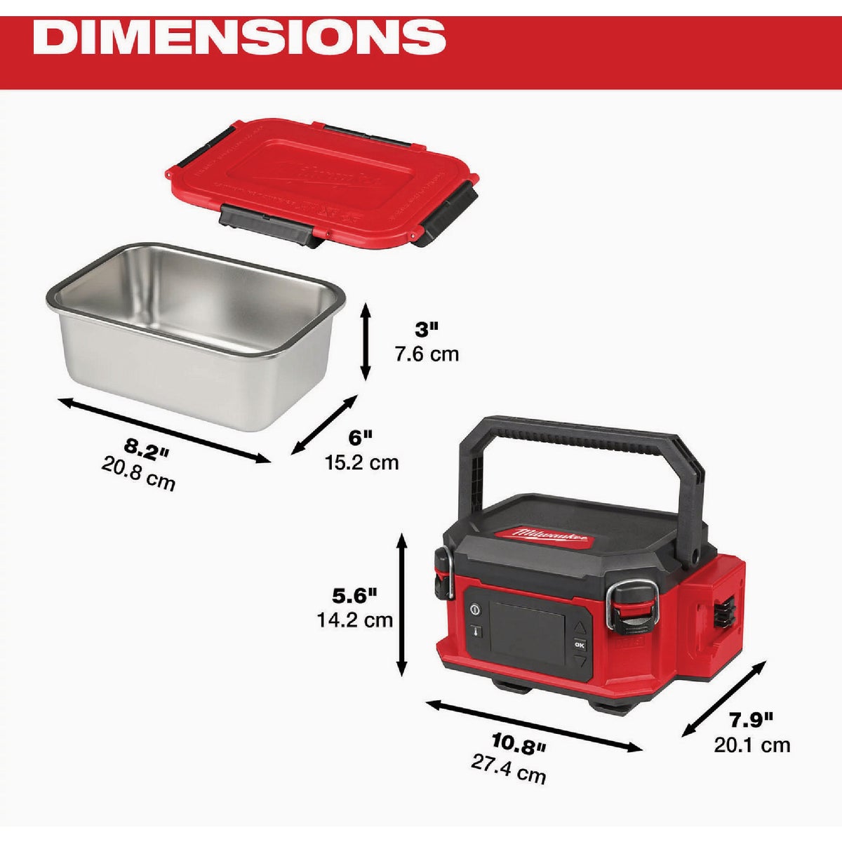 Milwaukee M18 Jobsite Lunch Warmer Image 2