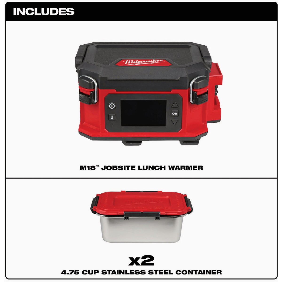 Milwaukee M18 Jobsite Lunch Warmer Image 3