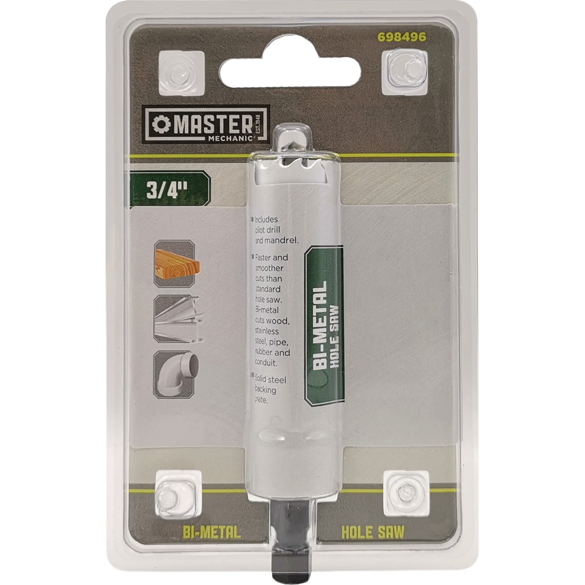 Master Mechanic 3/4 In. Bi-Metal Hole Saw Image 1