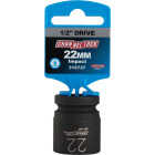Channellock 1/2 In. Drive 22 mm 6-Point Shallow Metric Impact Socket Image 2