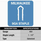 Milwaukee 1-1/2 In. 9 Ga. Galvanized Barbed Collated Fence Staple (960-Count) Image 4