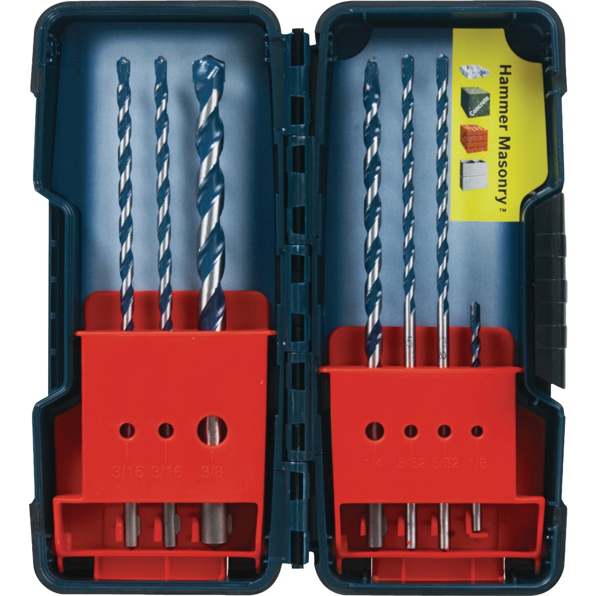 Bosch BlueGranite Turbo Carbide Hammer Drill Bit Set (7-Piece) Image 1