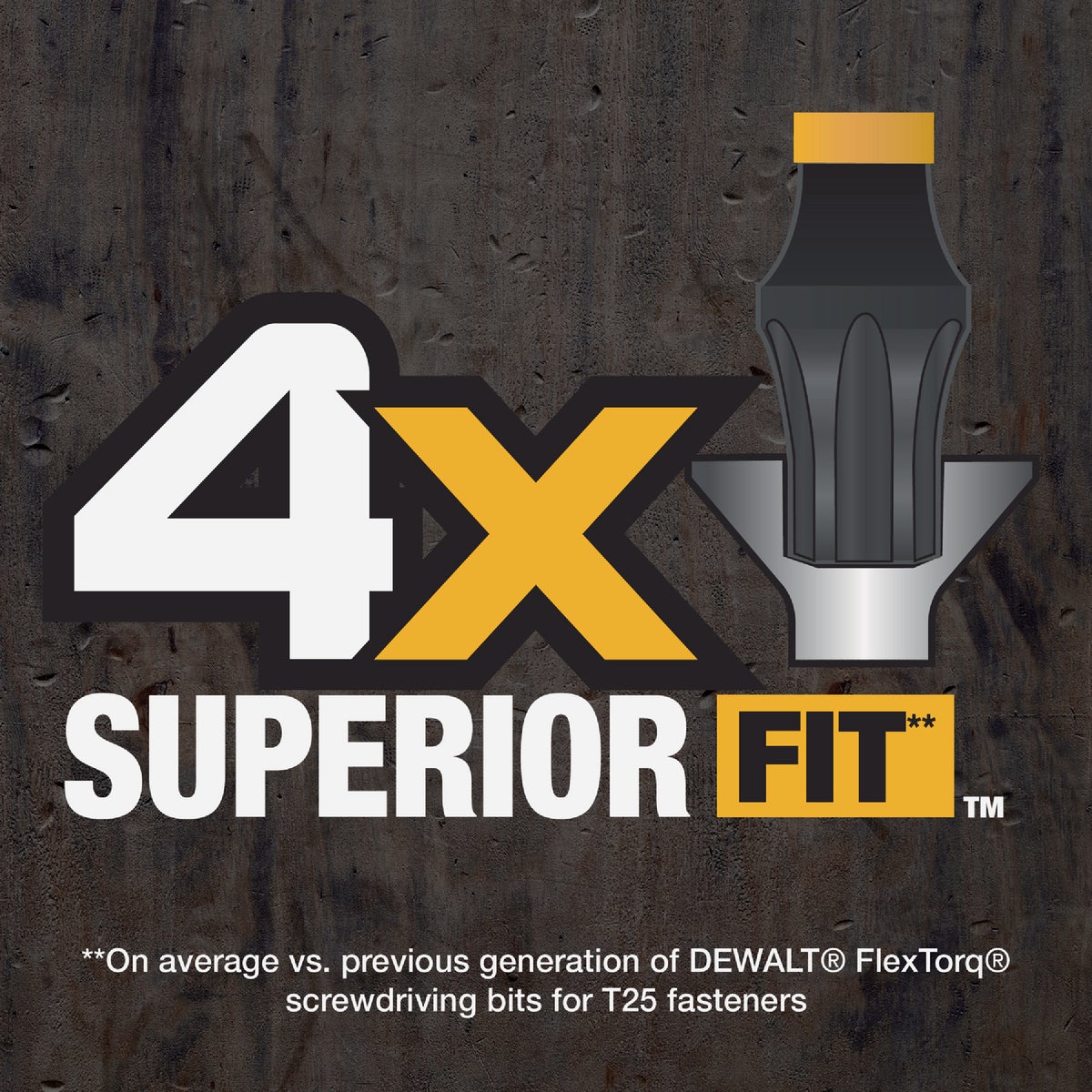 DEWALT FlexTorq 1 In. T25 TORX Impact Screwdriver Bit (3-Pack) Image 3