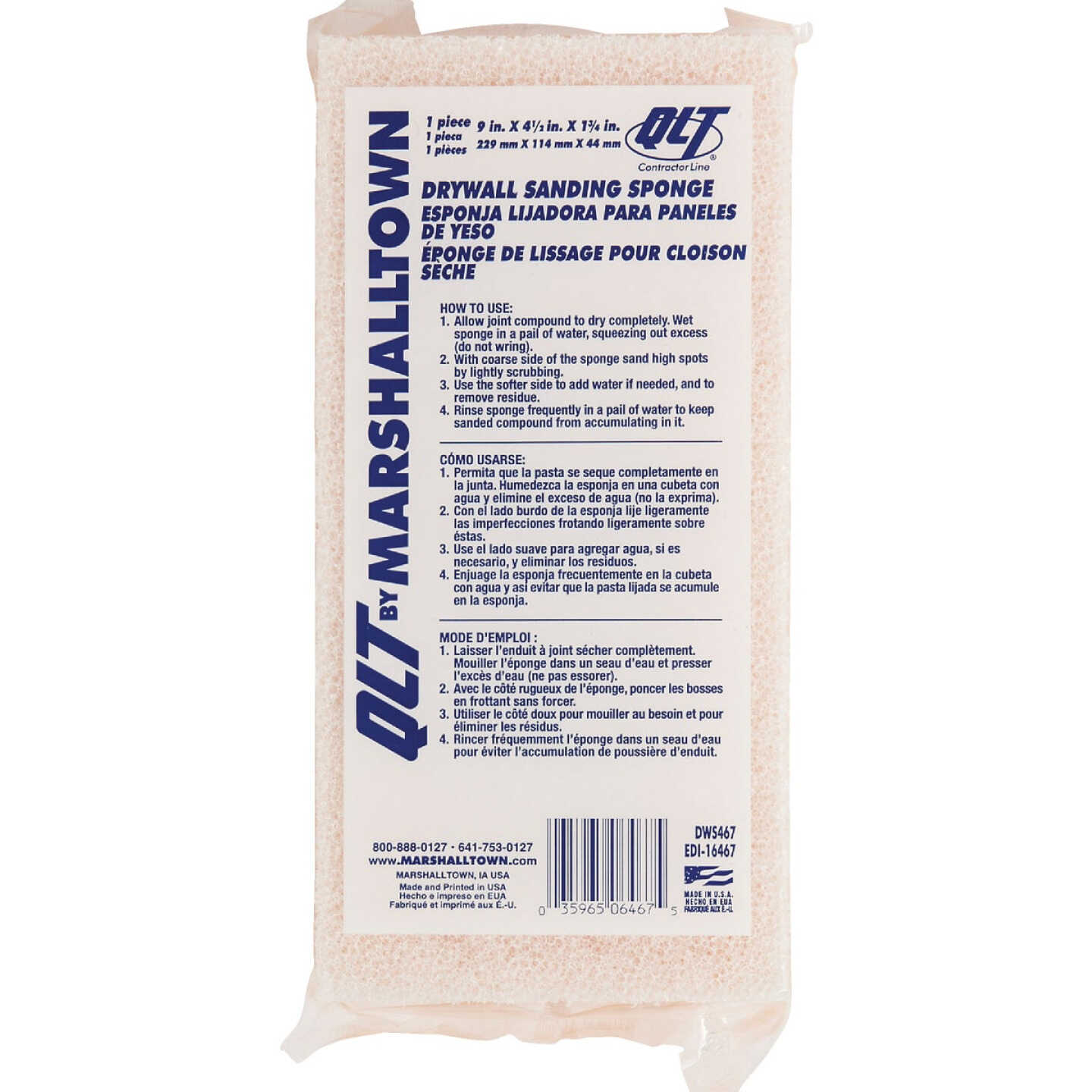 Marshalltown QLT Drywall Sponge Image 1