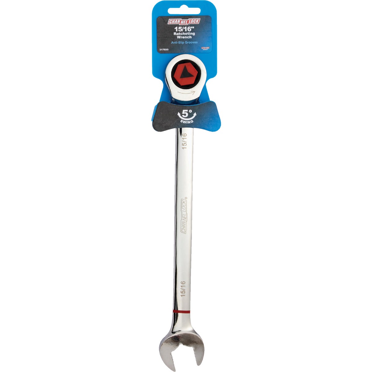 Channellock Standard 15/16 In. 12-Point Ratcheting Combination Wrench Image 2