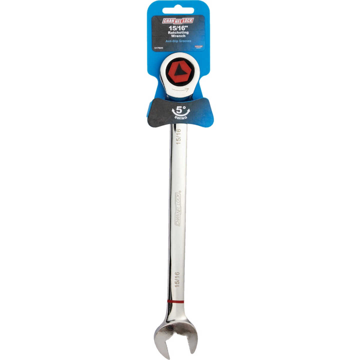 Channellock Standard 15/16 In. 12-Point Ratcheting Combination Wrench Image 2