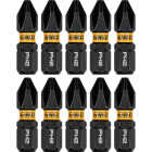 Dewalt Elite Series 1/4 In. x 1 In. Phillips Impact Driver Bit Set (10-Piece) Image 1