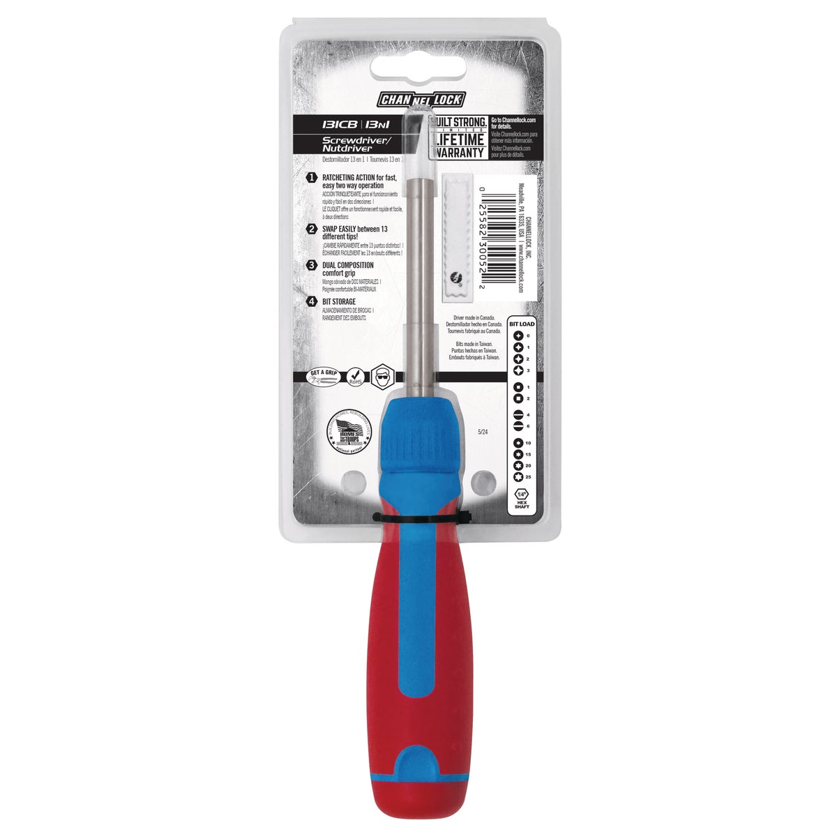 Channellock 13-in-1 Professional Ratcheting Screwdriver Image 4