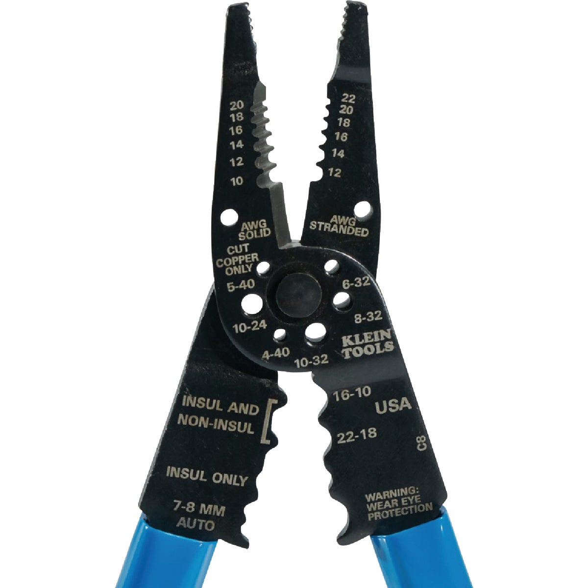Klein 8-1/4 In. Long Nose All-Purpose Crimper & Stripper Image 6