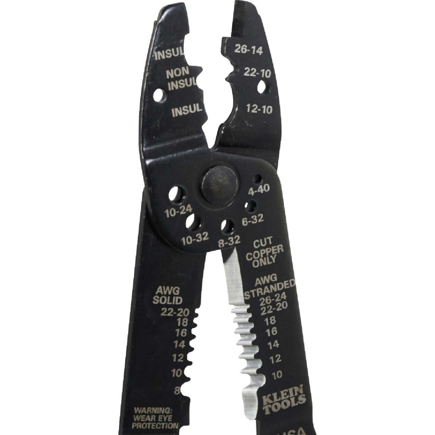 Klein 8-1/2 In. All-Purpose Electrician Crimper & Stripper Image 7