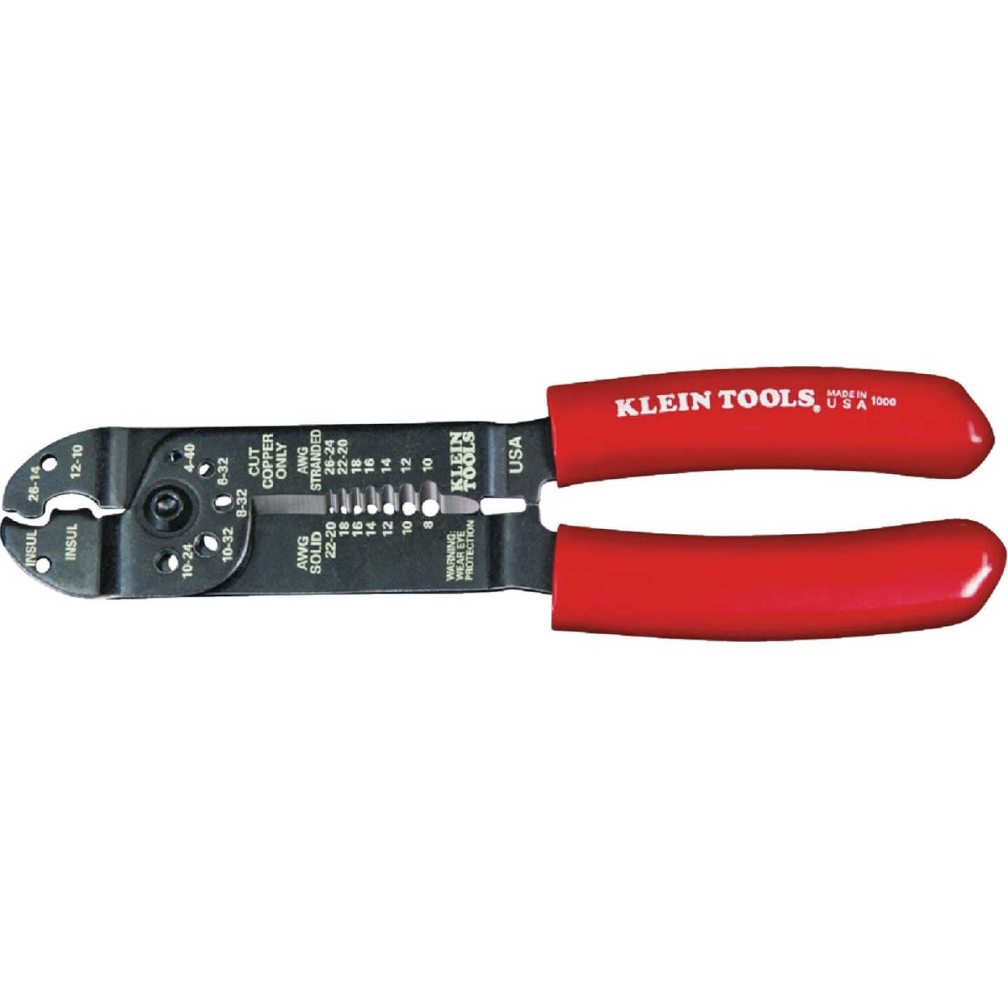 Klein 7-3/4 In. 6-In-1 Multipurpose Crimper & Stripper Image 1