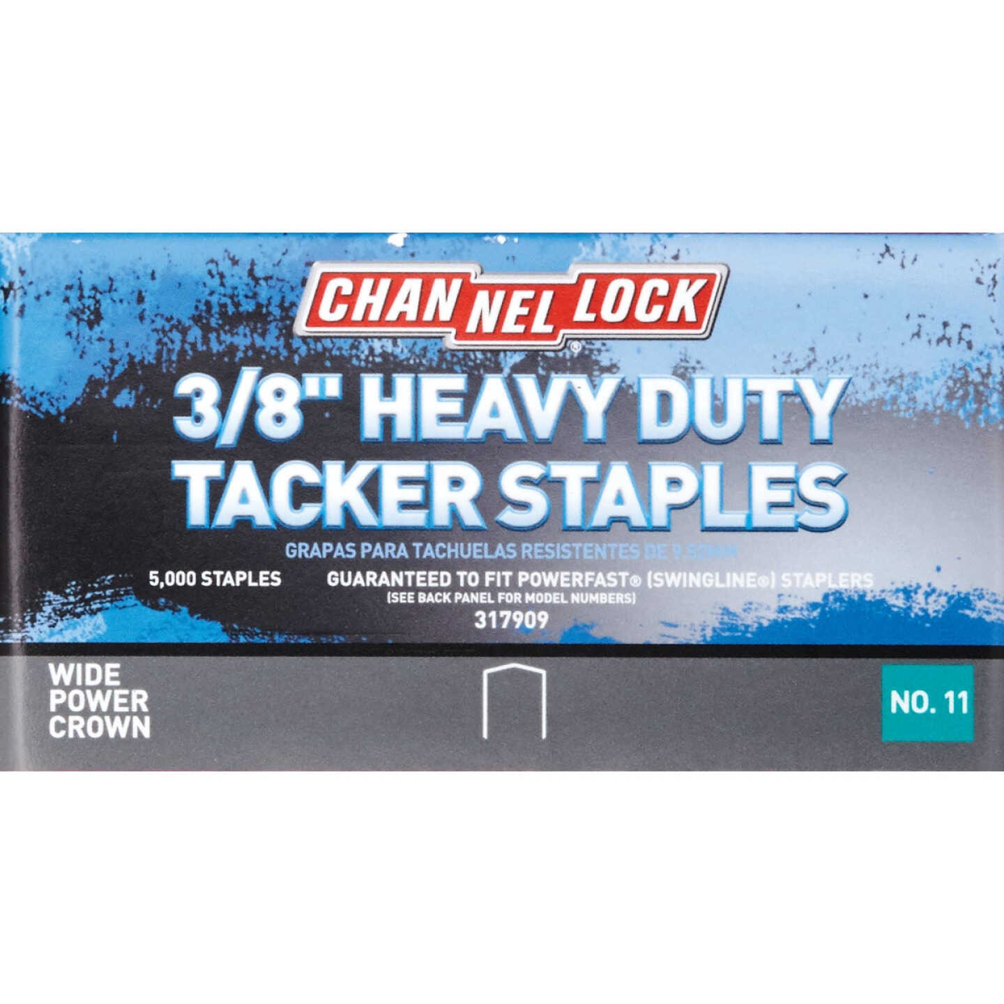 Channellock No. 11 Power Crown Hammer Tacker Staple, 3/8 In. (5000-Pack) Image 2
