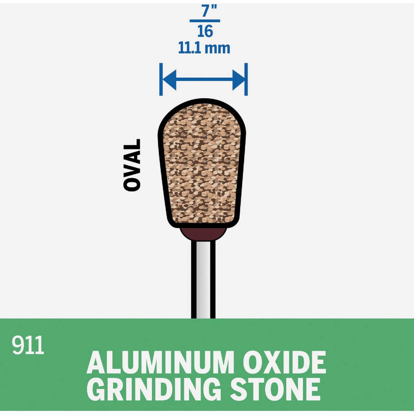 Dremel 7/16 In. Aluminum Oxide Grinding Stone Image 3