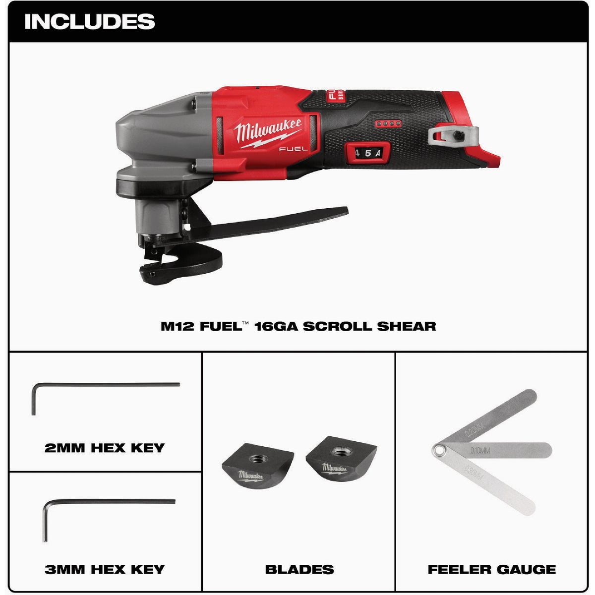 Milwaukee M12 FUEL 16 ga Scroll Shear Image 2