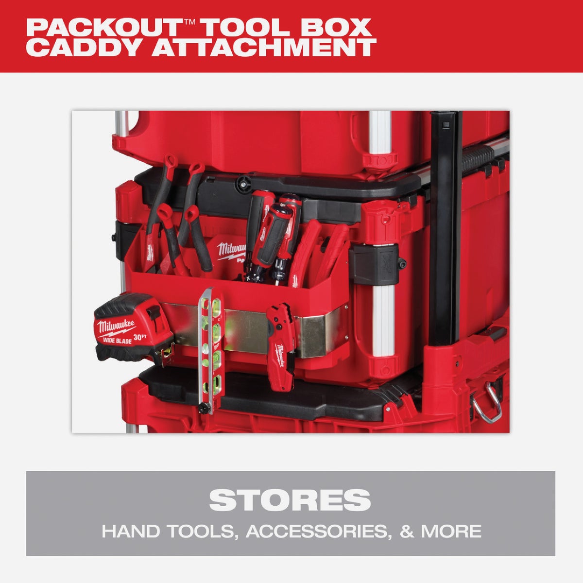 Milwaukee PACKOUT Tool Box Caddy Attachment Image 5