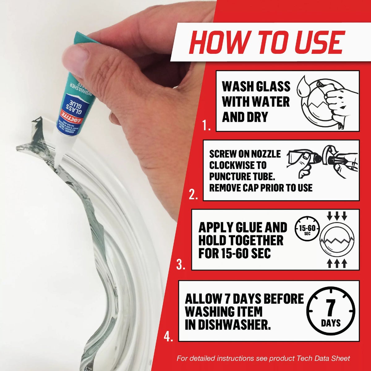 LOCTITE 2 gm Instant Glass Glue Image 3