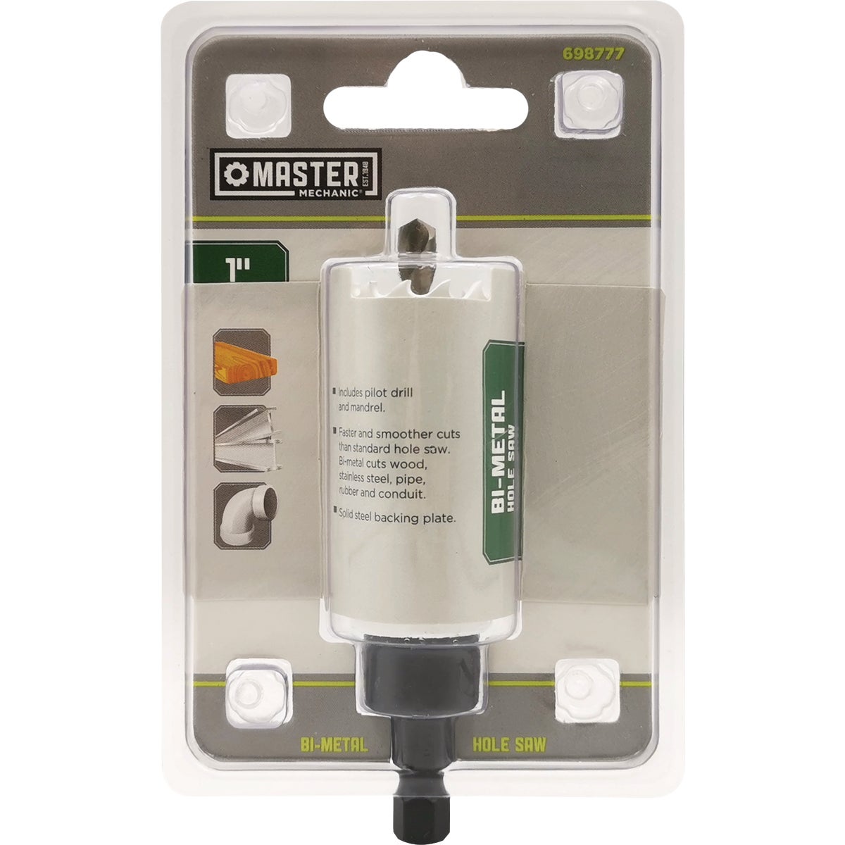 Master Mechanic 1 In. Bi-Metal Hole Saw Image 1