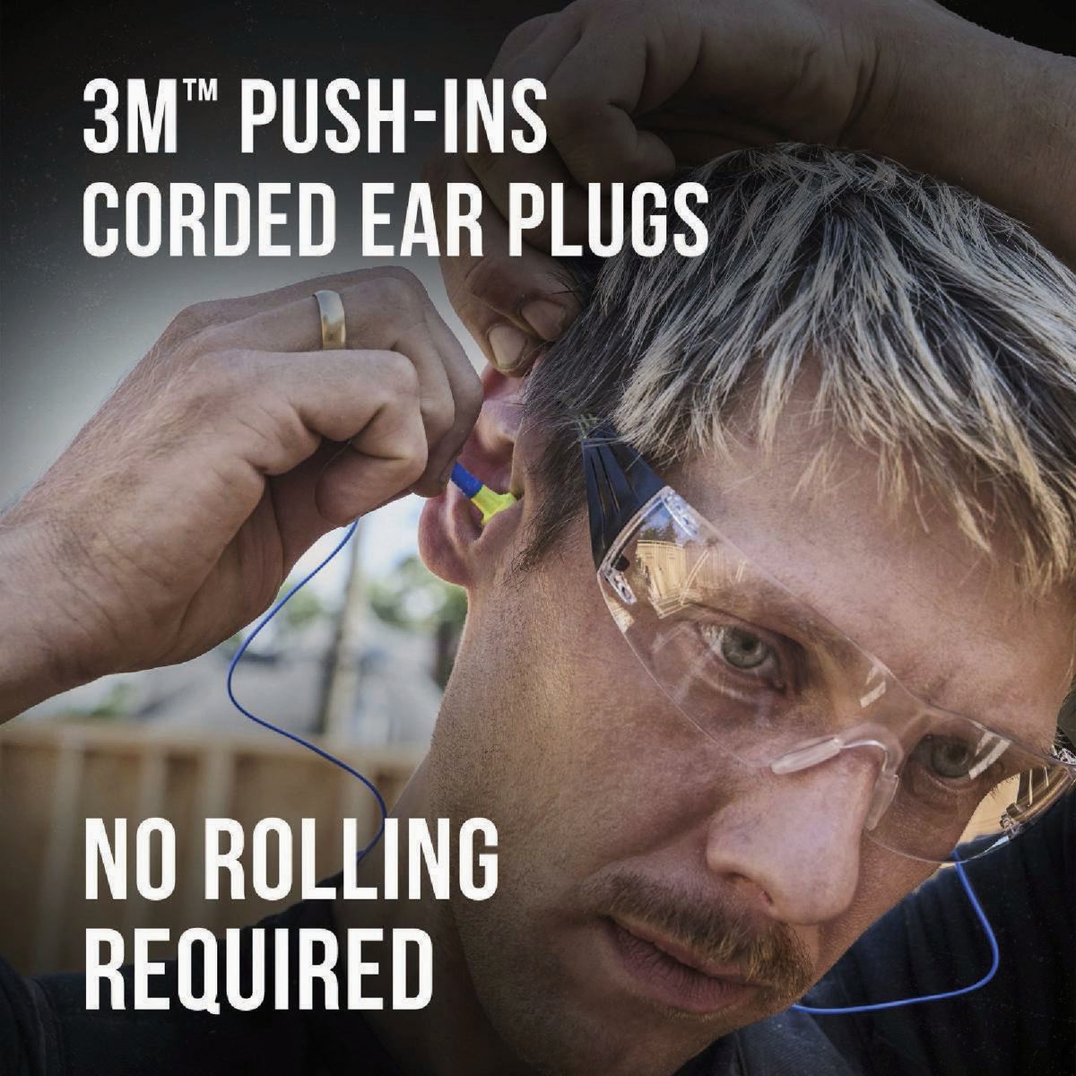 3M Push-Ins Corded Earplugs (5-Pair) Image 5