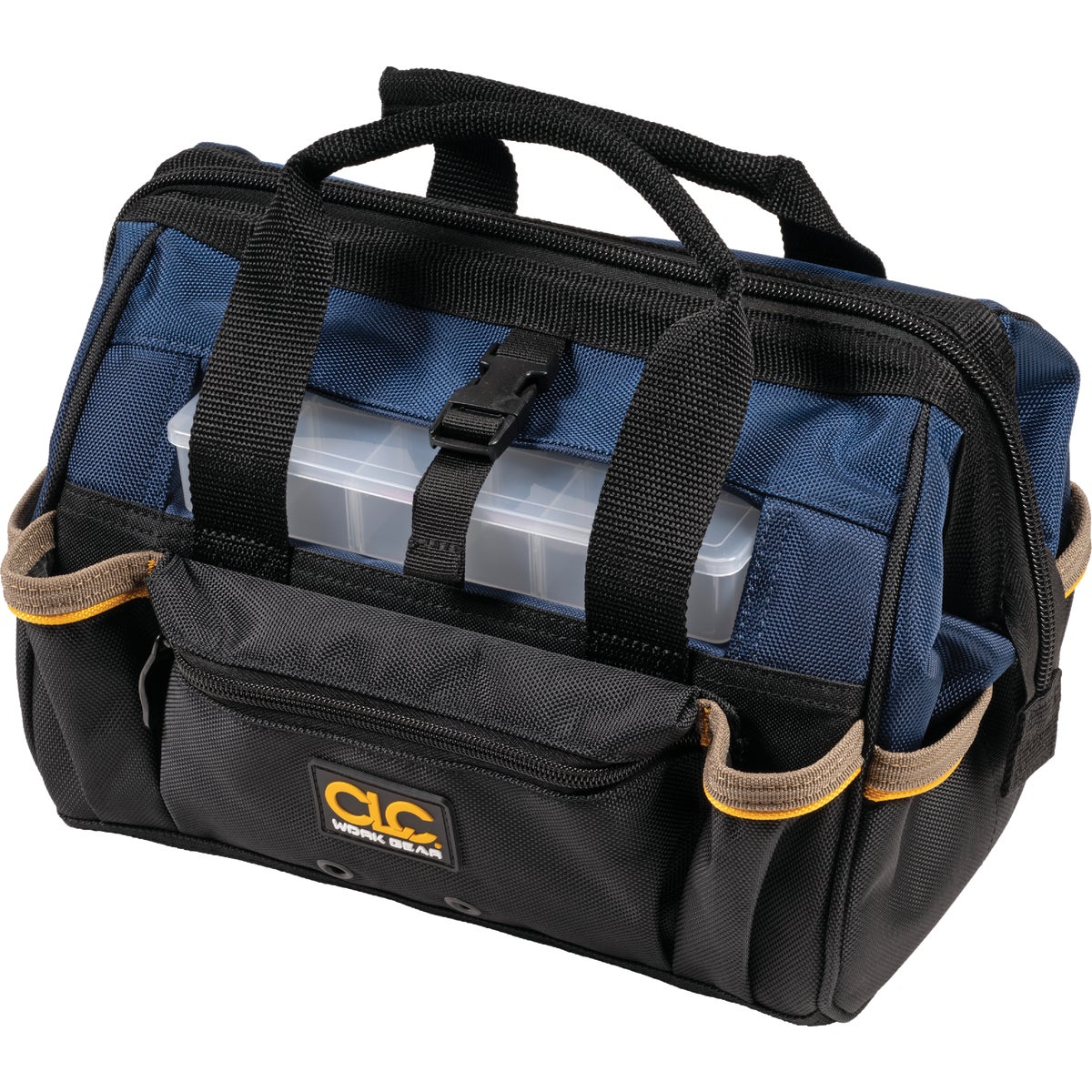 CLC 21-Pocket 12 In. Tool Bag with Top-Side Tray