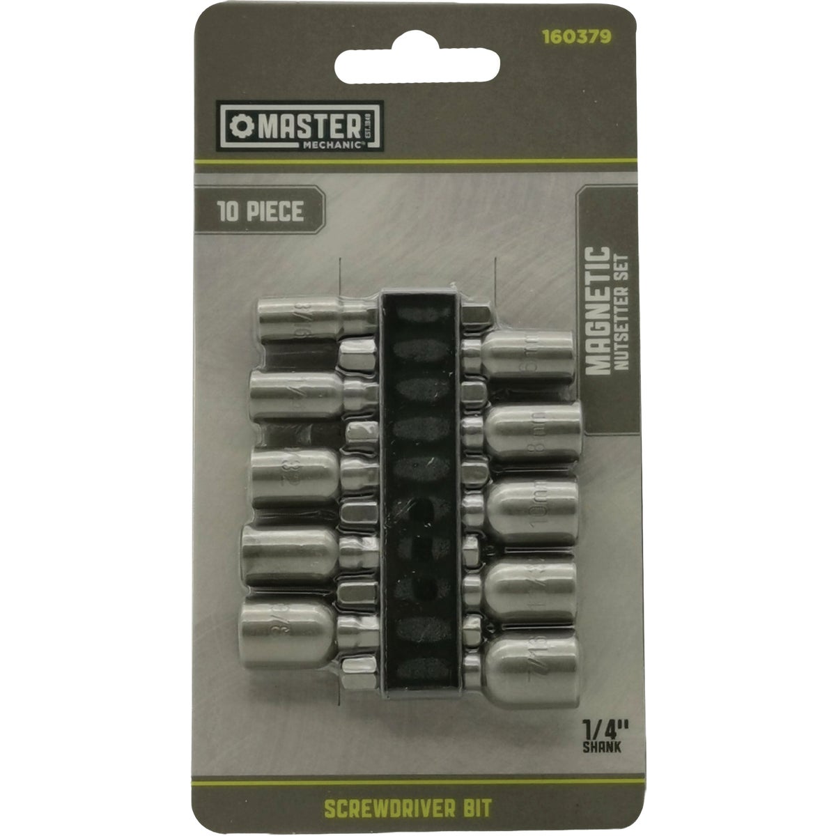 Master Mechanic Magnetic Nutsetter Set (10-Piece)