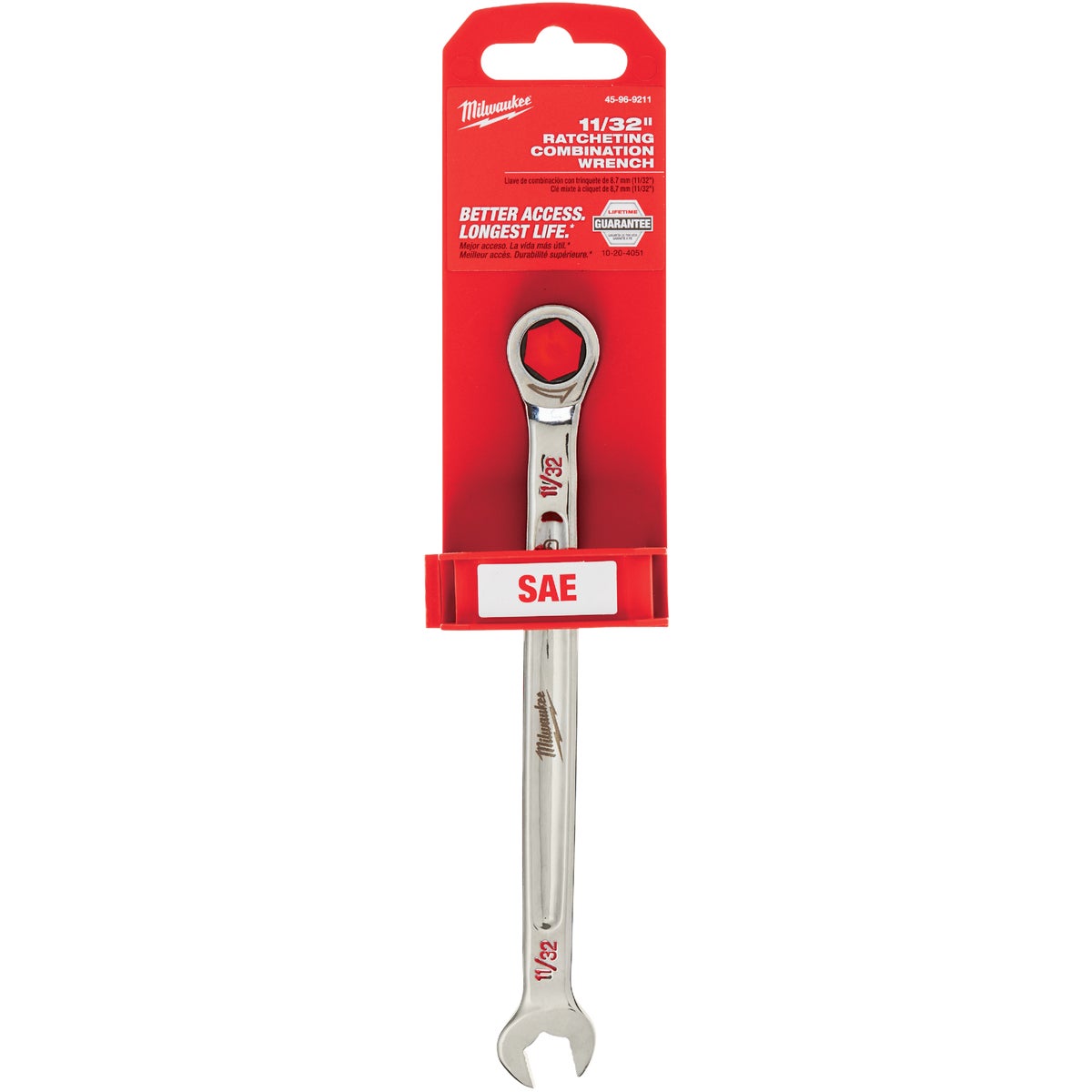 Milwaukee Standard 11/32 In. 12-Point Ratcheting Combination Wrench Image 2