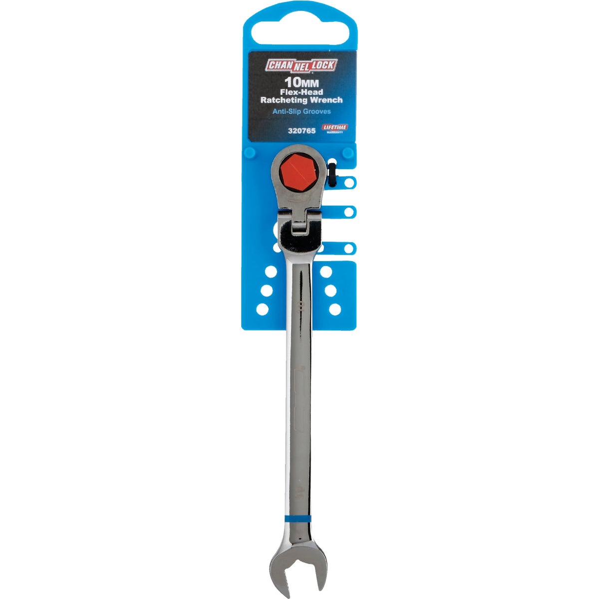 Channellock Metric 10 mm 12-Point Ratcheting Flex-Head Wrench Image 2