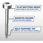 Kreg #6 x 1 In. Square Fine Thread Pan Head Zinc Pocket-Hole Screw (100 Ct.) Image 3