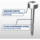 Kreg #7 x 1 In. Square Coarse Thread Pan Head Zinc Pocket-Hole Screw (100 Ct.) Image 4