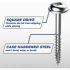 Kreg #7 x 1-1/4 In. Square Fine Thread Maxi-Loc Head Zinc Pocket-Hole Screw (500 Ct.) Image 3