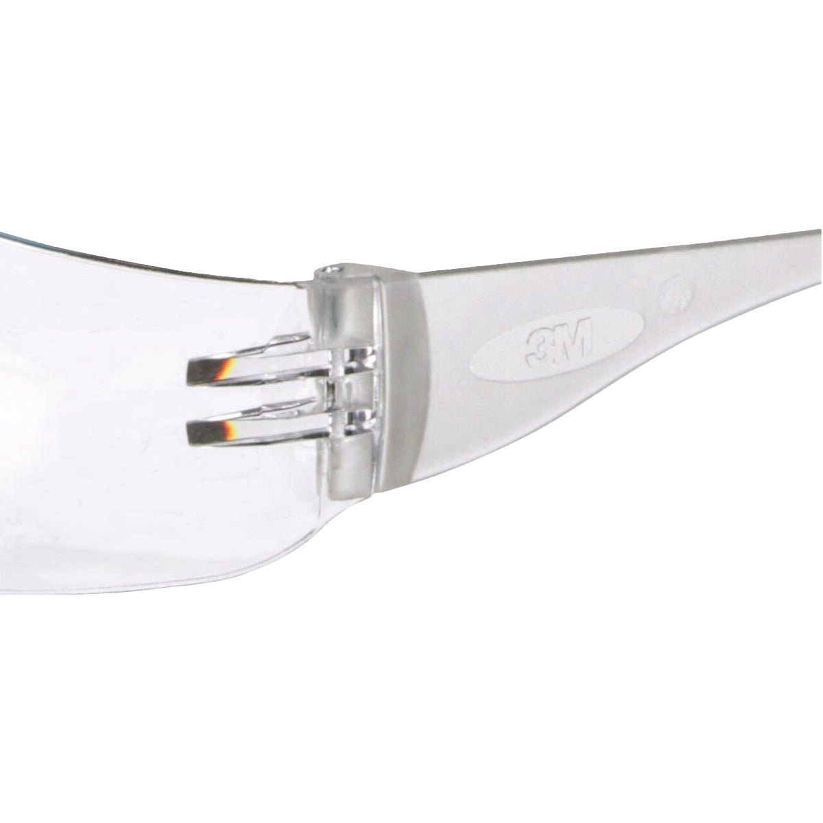 3M Clear Frame Safety Glasses with Anti-Scratch Clear Lenses Image 3