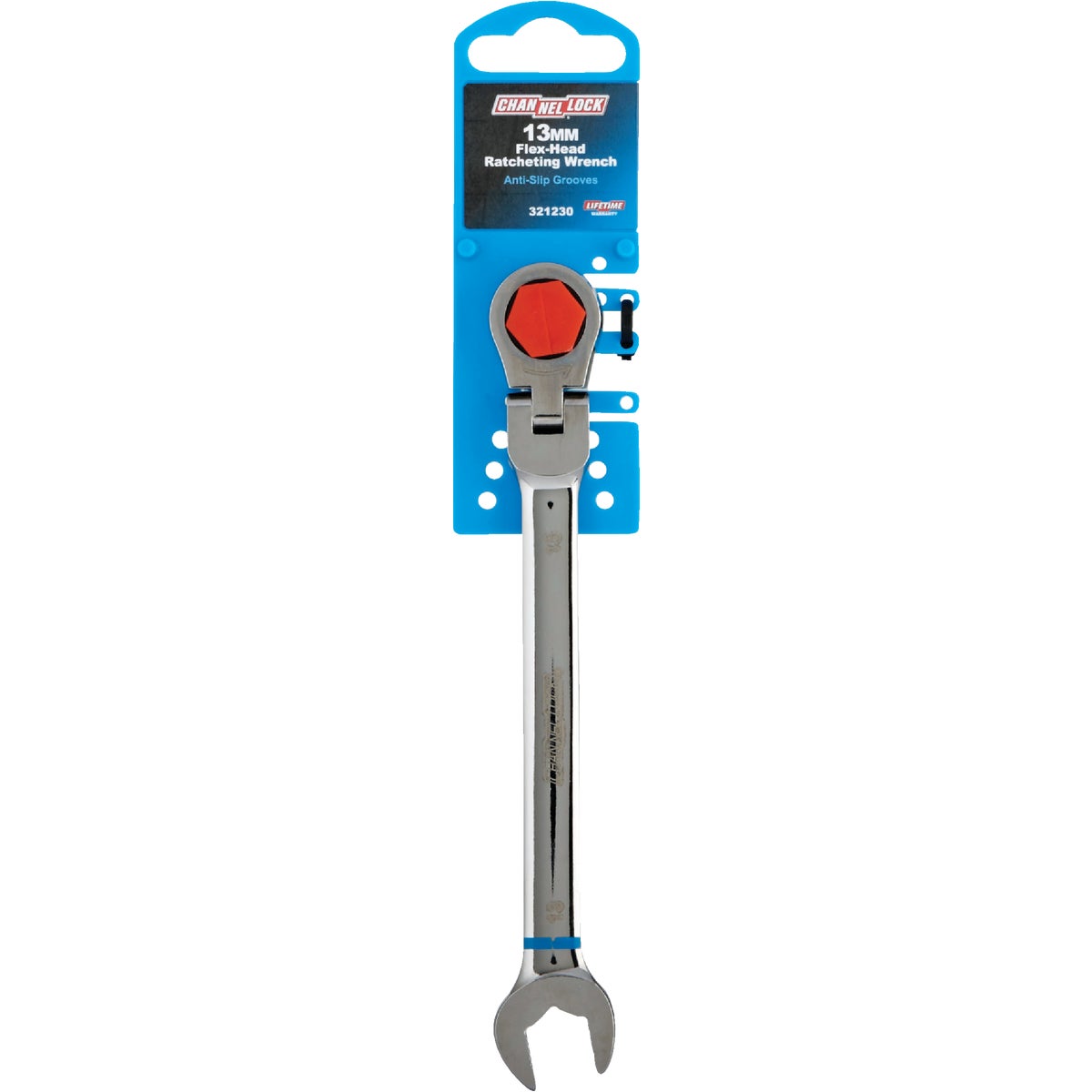 Channellock Metric 13 mm 12-Point Ratcheting Flex-Head Wrench Image 2