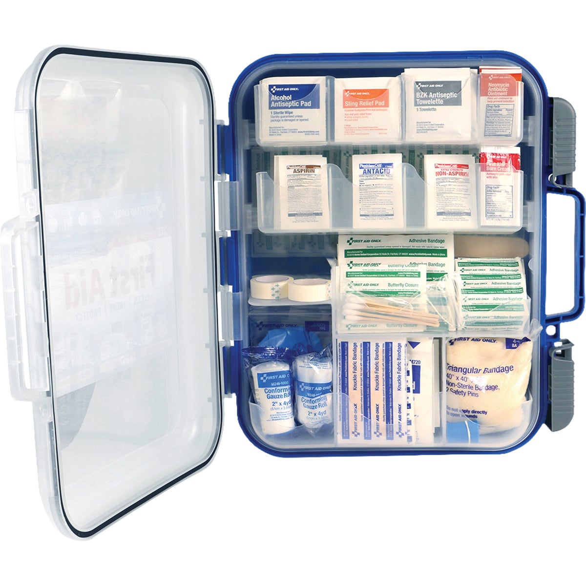First Aid Only 50-Person Bulk Clear Front First Aid Kit (272-Piece) Image 2
