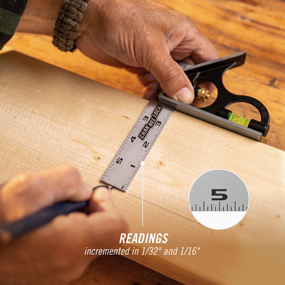 Channellock 6 In. Combination Square Image 6
