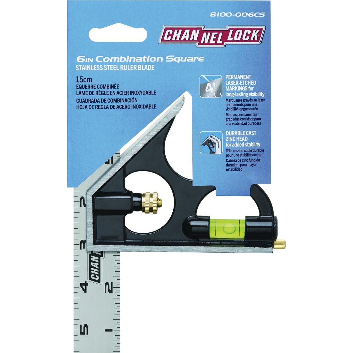 Channellock 6 In. Combination Square Image 7
