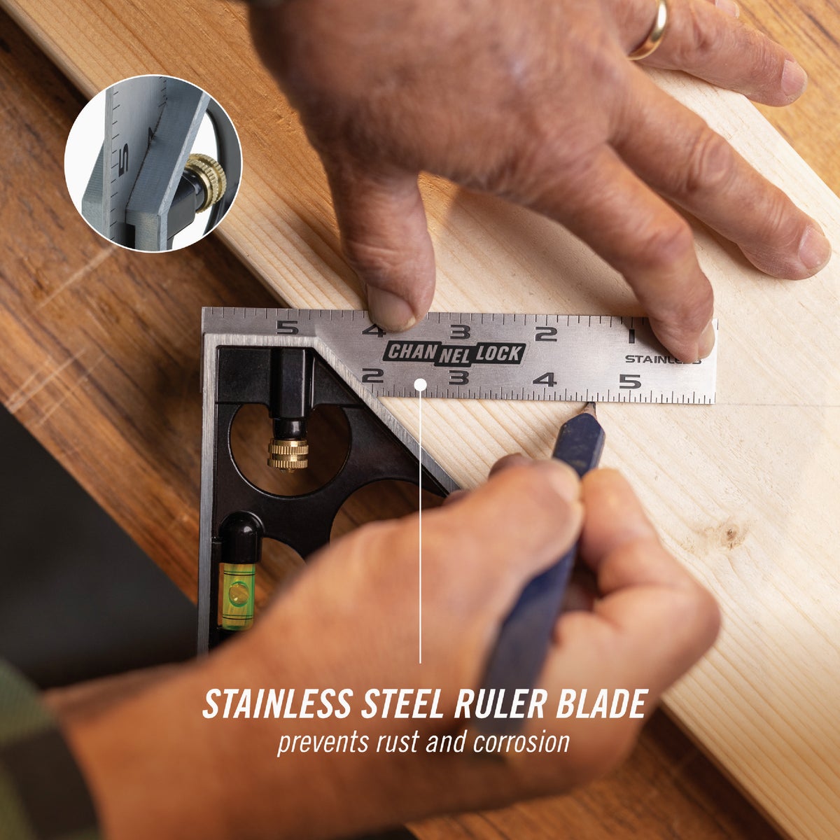 Channellock 6 In. Combination Square Image 5